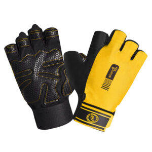 Weight Lifting Gloves - Black and Yellow